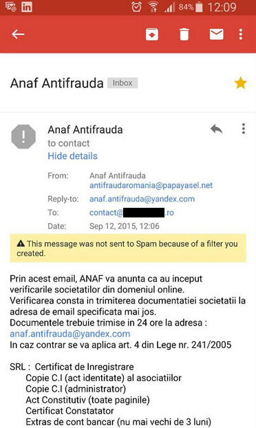 anaf email