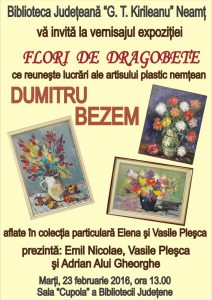 Afis 02_23_2016 Expozitie Dumitru Bezem_Flori de  Dragobete